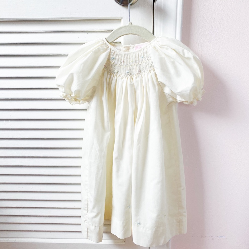 Petit Ami Smocked Gown 6-12 months NWOT